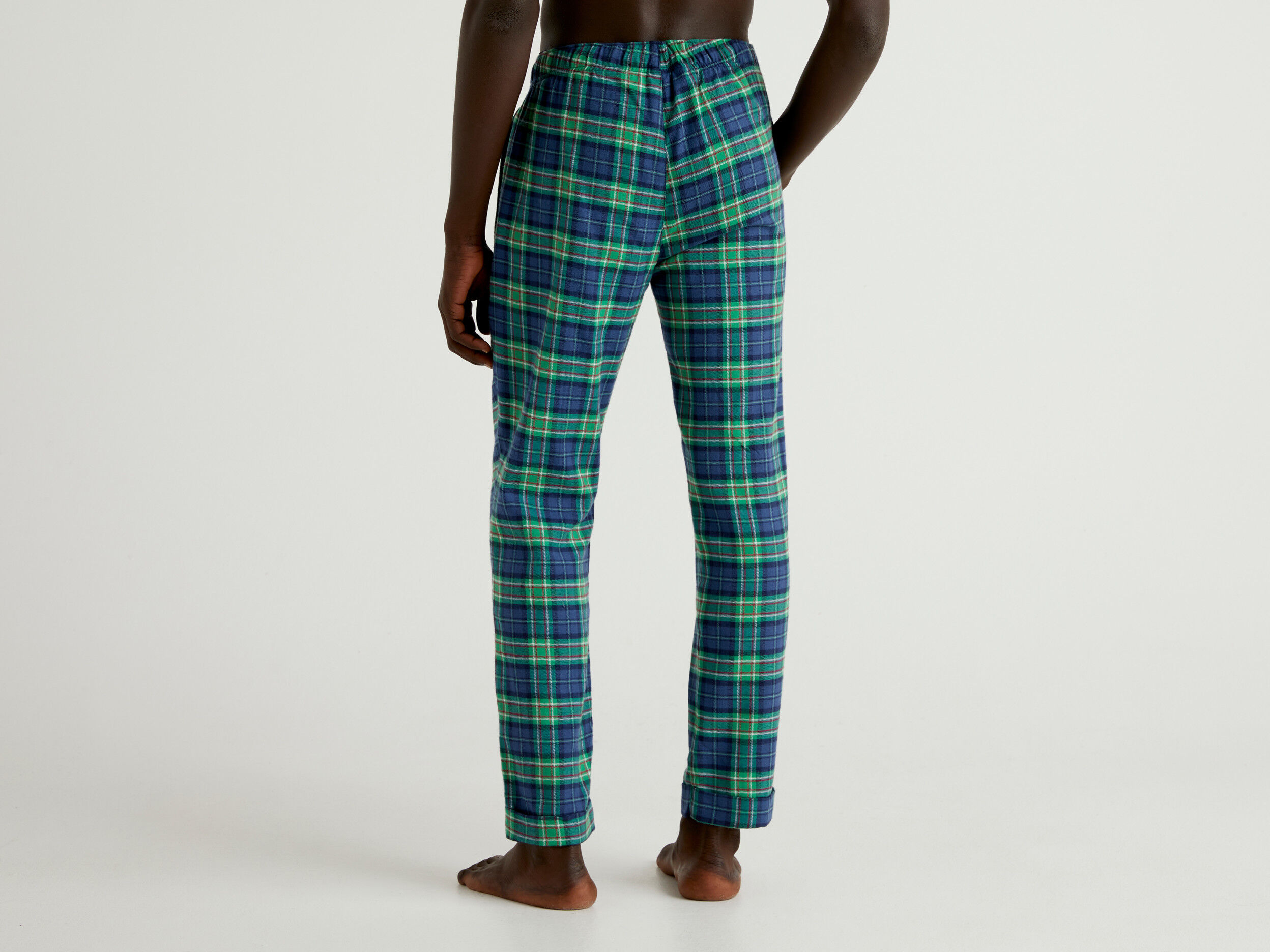 PS Paul Smith - Check Linen Trousers - Grey/Green - Mr & Mrs Stitch