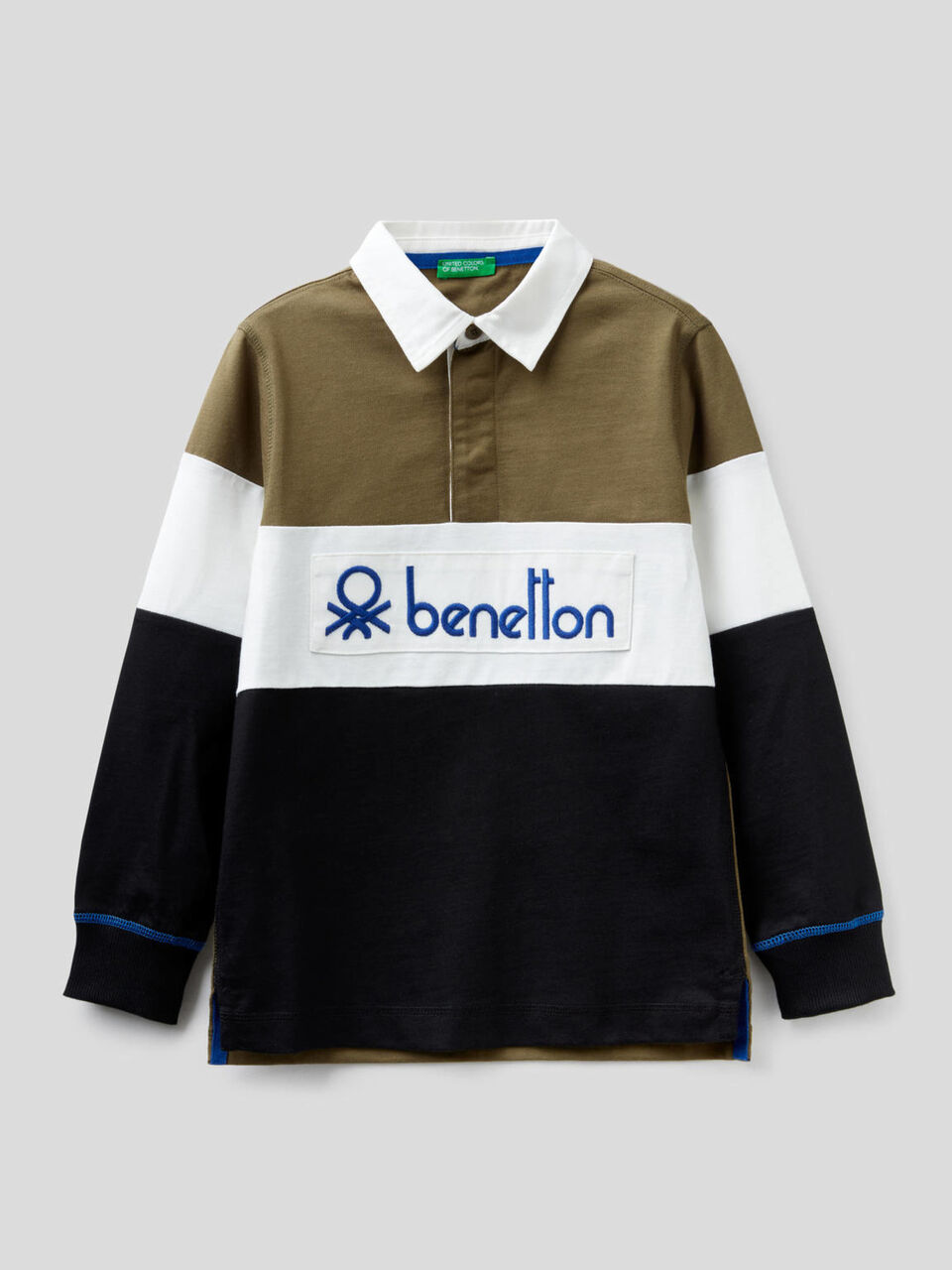Rugby polo in 100% cotton image number 1