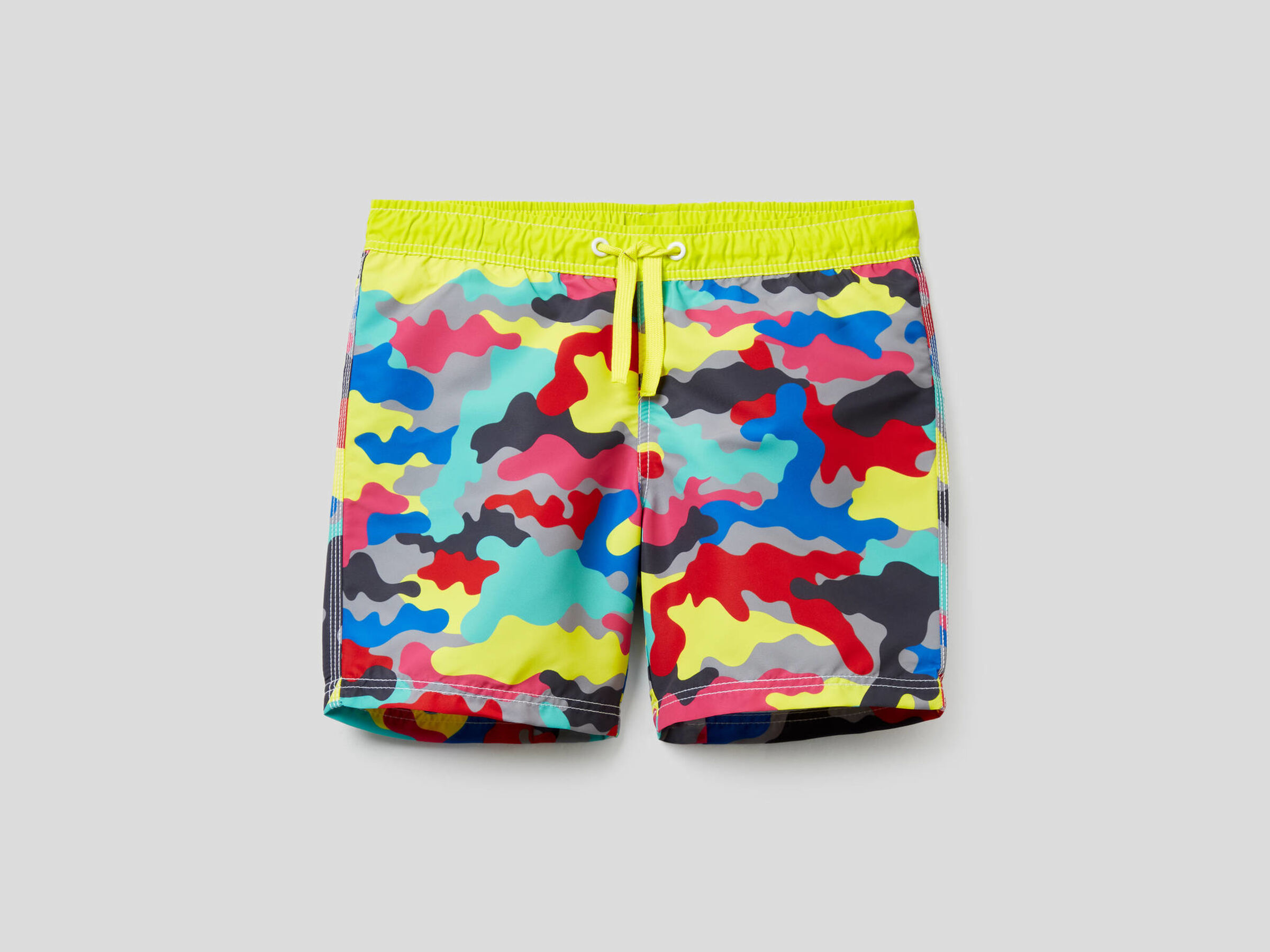 Multicolor camouflage swim trunks image number null