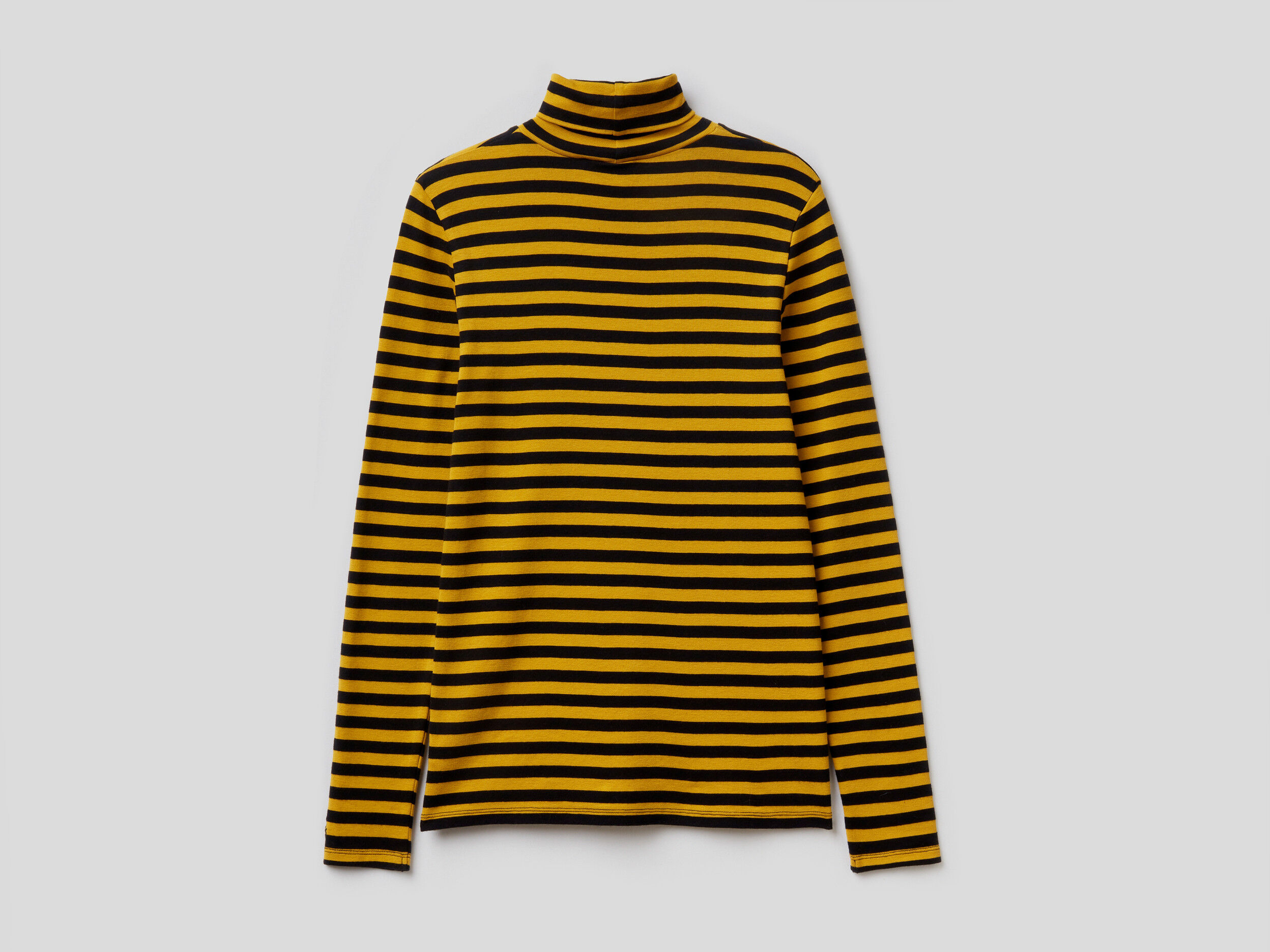 Yellow striped turtleneck mens online