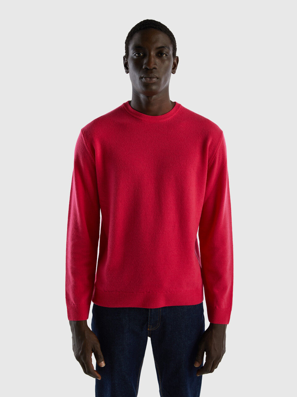 Wool crew neck sale