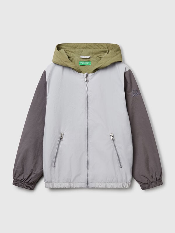 Nylon jacket with hood Junior Boy