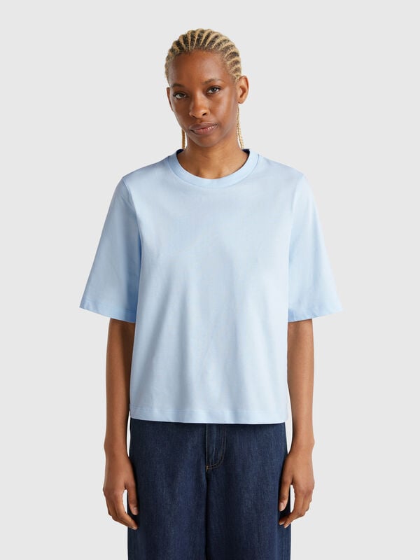 Camiseta boxy fit de 100 % algodón Mujer