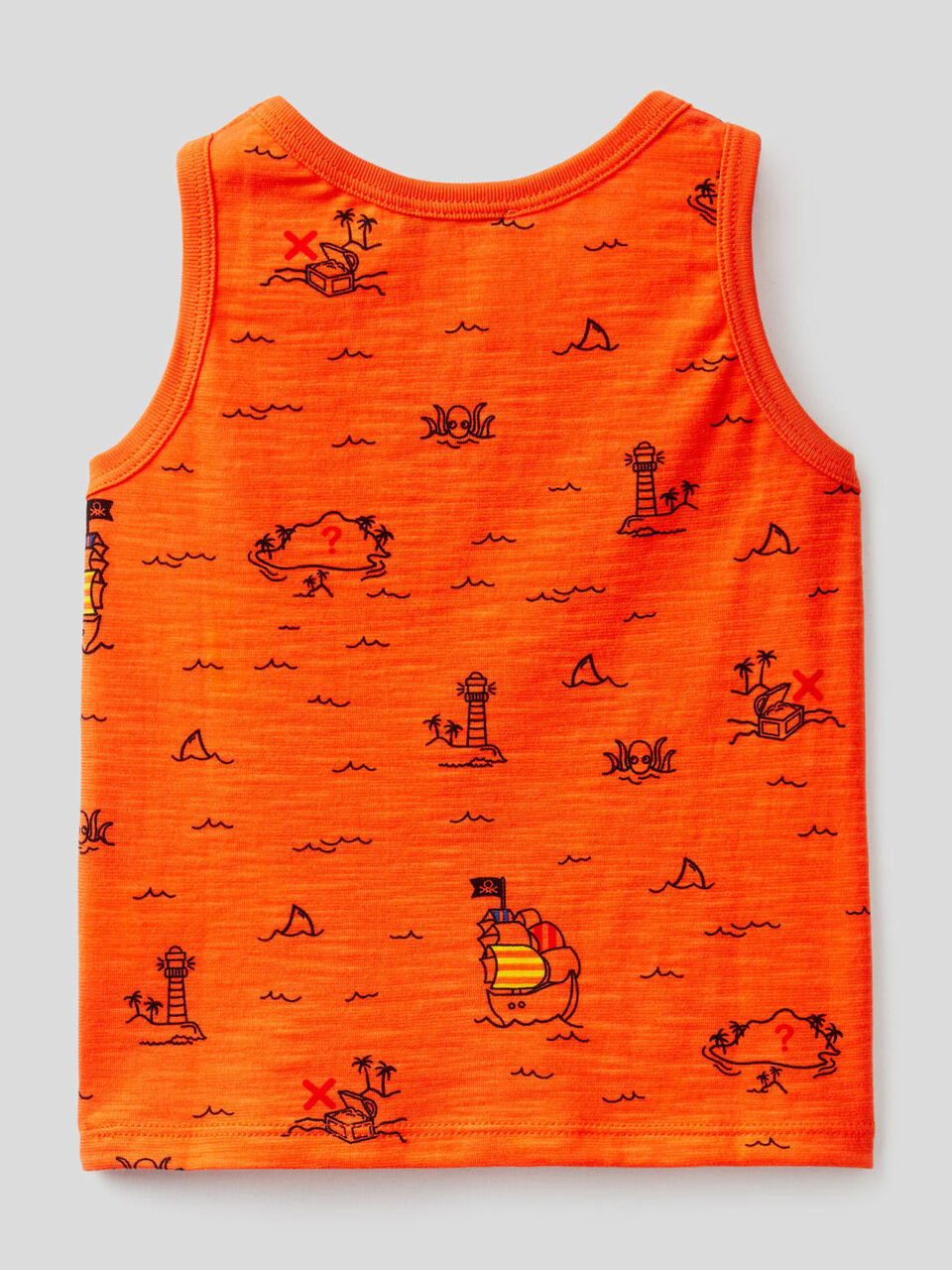 Camiseta de tirantes con estampado de isla del tesoro image number 2