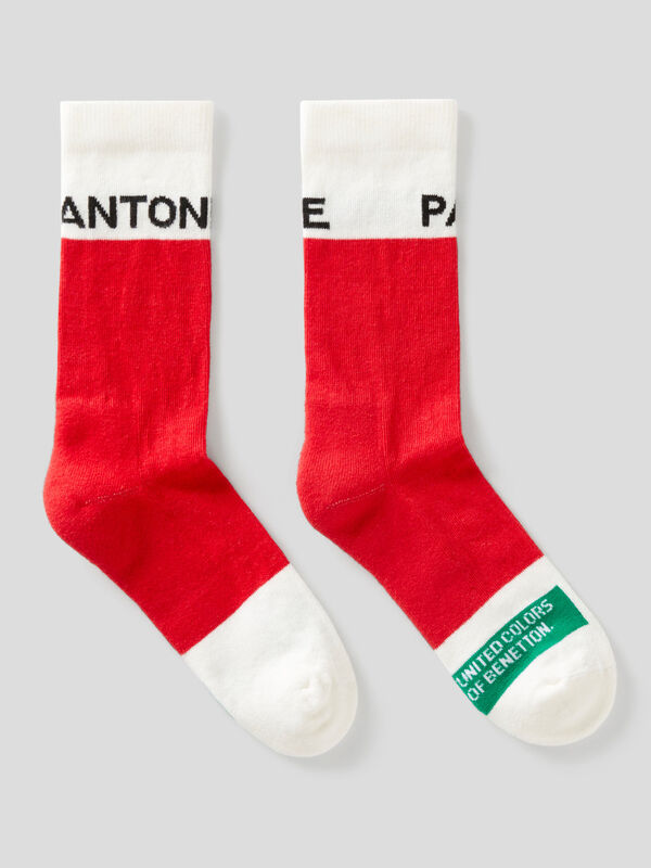 Calcetines rojos BenettonxPantone™ Niño