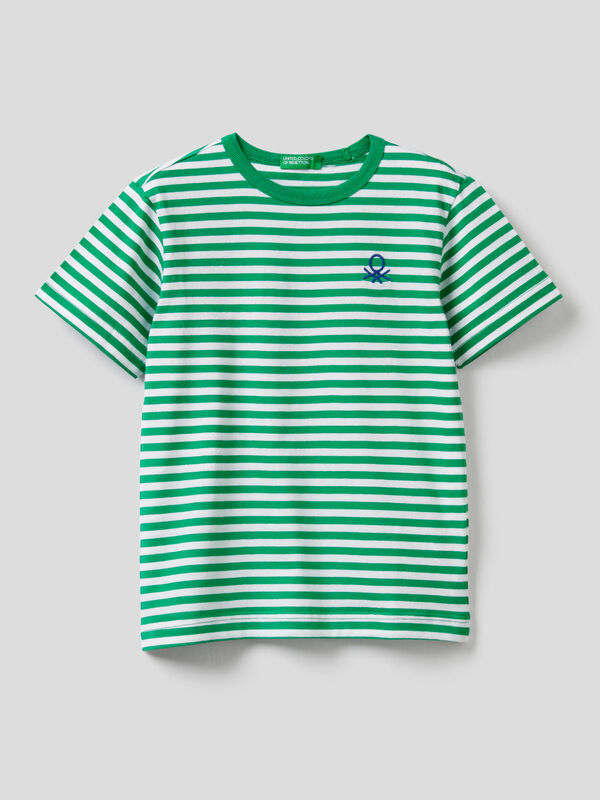 Striped t-shirt in 100% cotton Junior Boy