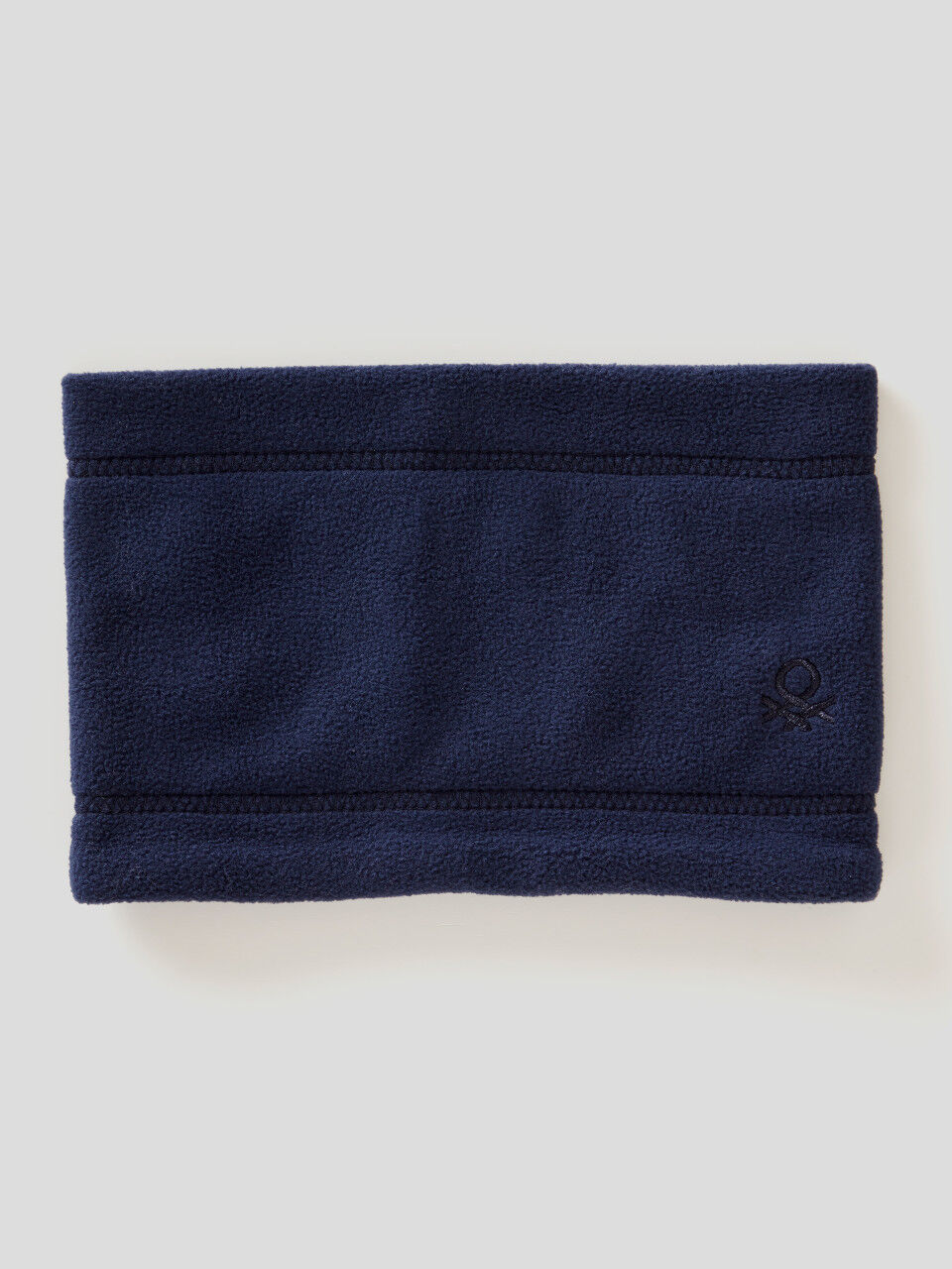 Neck warmer in fleece with embroidered logo