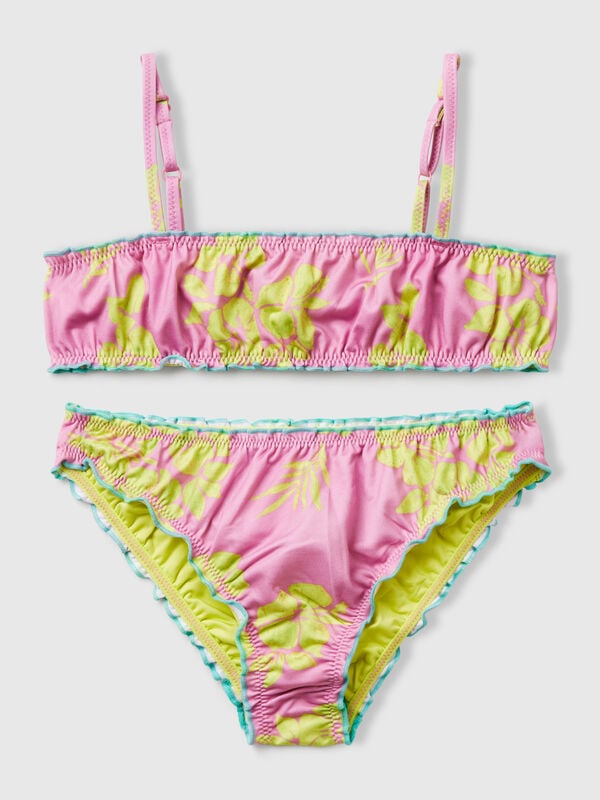 Bikini with floral print Junior Girl