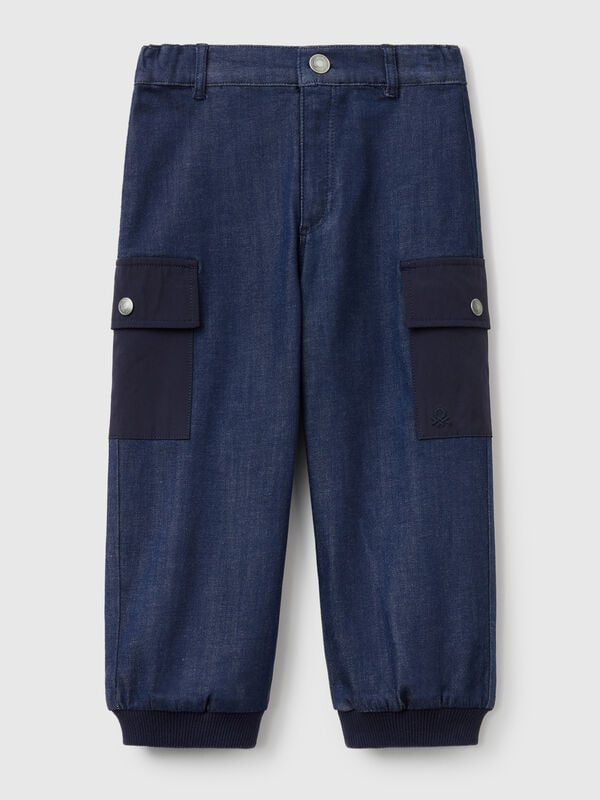 Cargo denim joggers Junior Boy