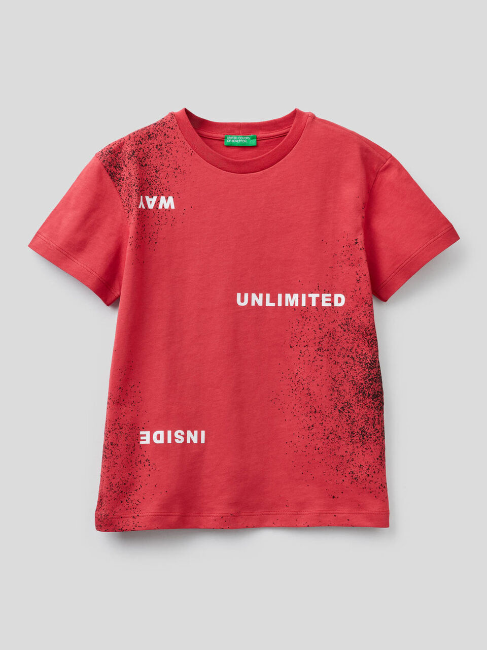 Camiseta con estampado de efecto espray image number 1