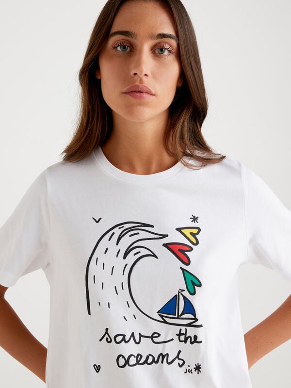 Camiseta con estampado JCCxUCB Mujer