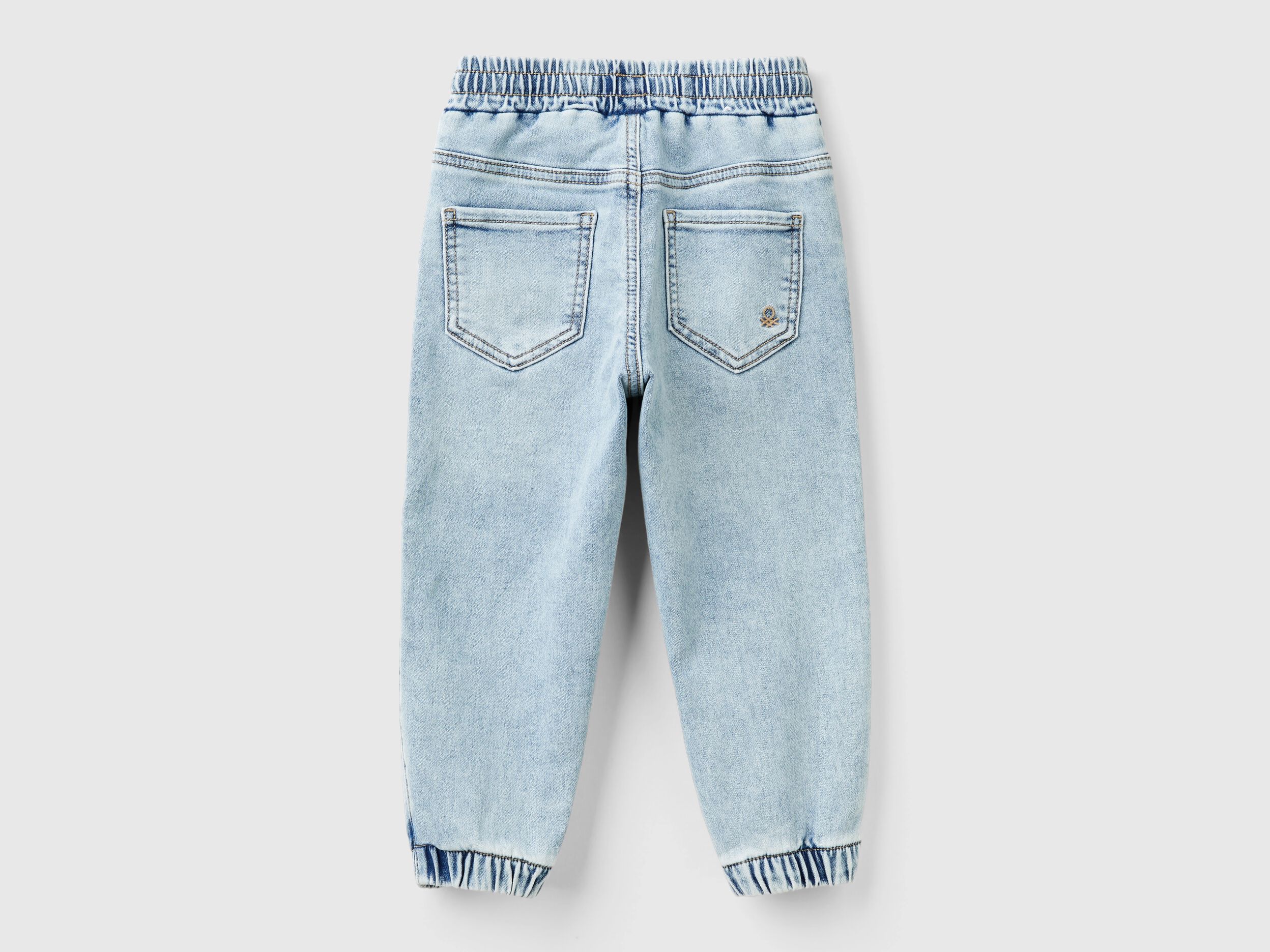 denim joggers Light Blue Benetton