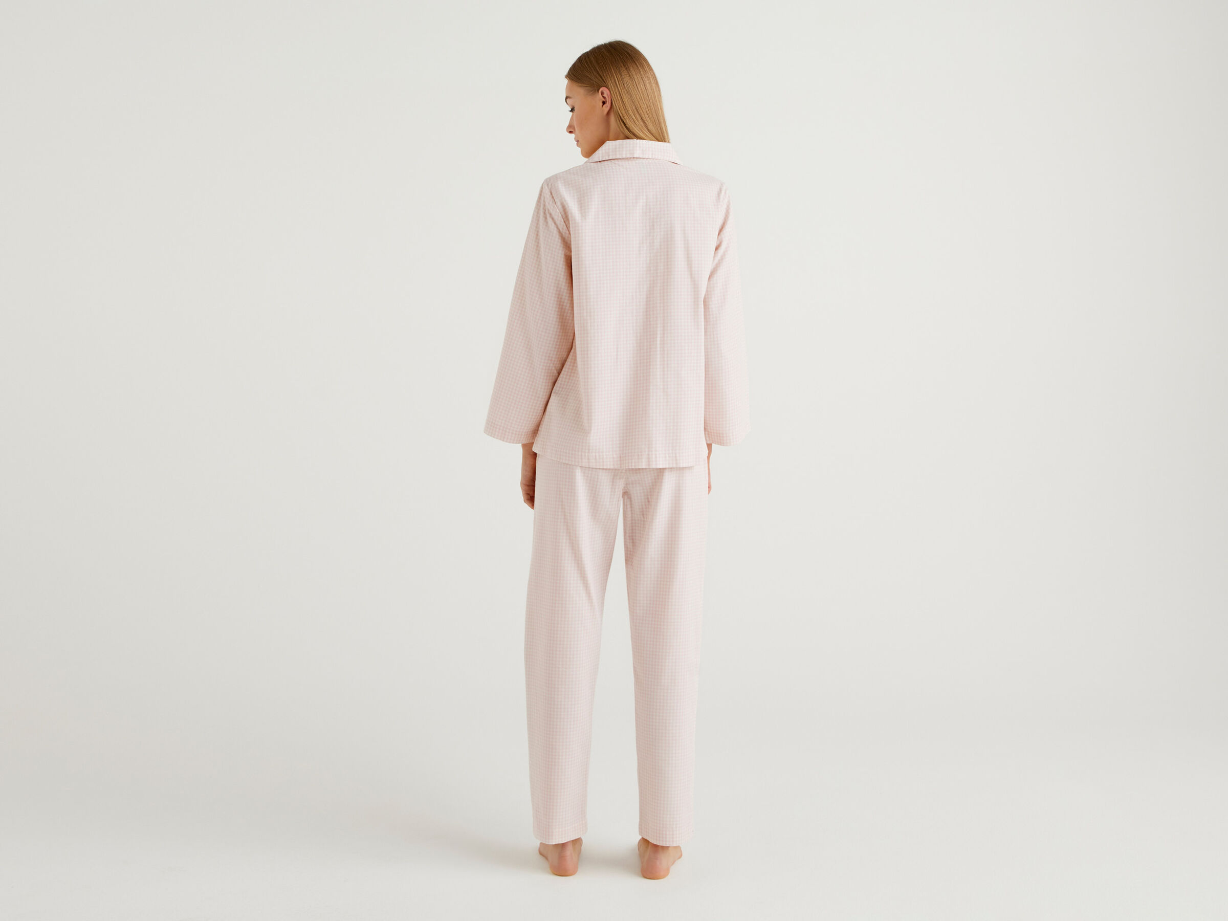 Vichy pyjamas in cotton image number 2