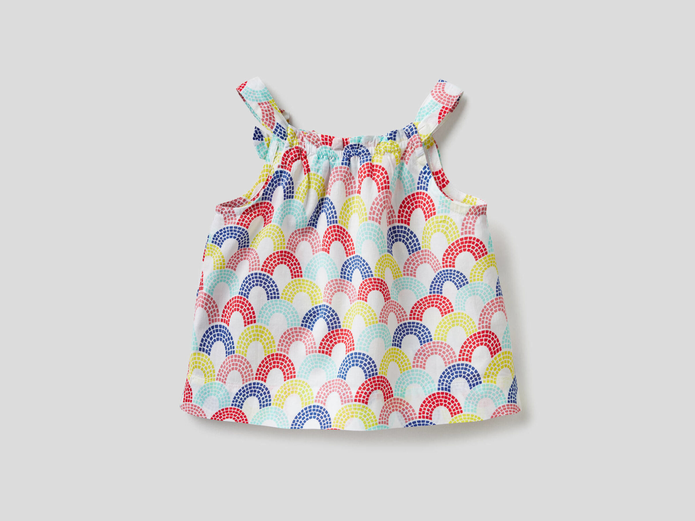 Patterned blouse in 100% cotton image number null