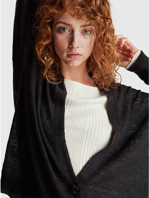 Light cardigan in alpaca blend Women