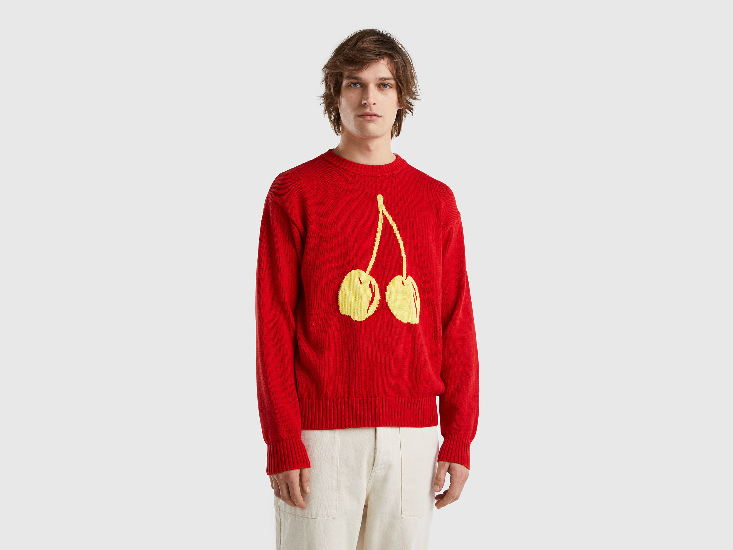 Cherry red sweater top