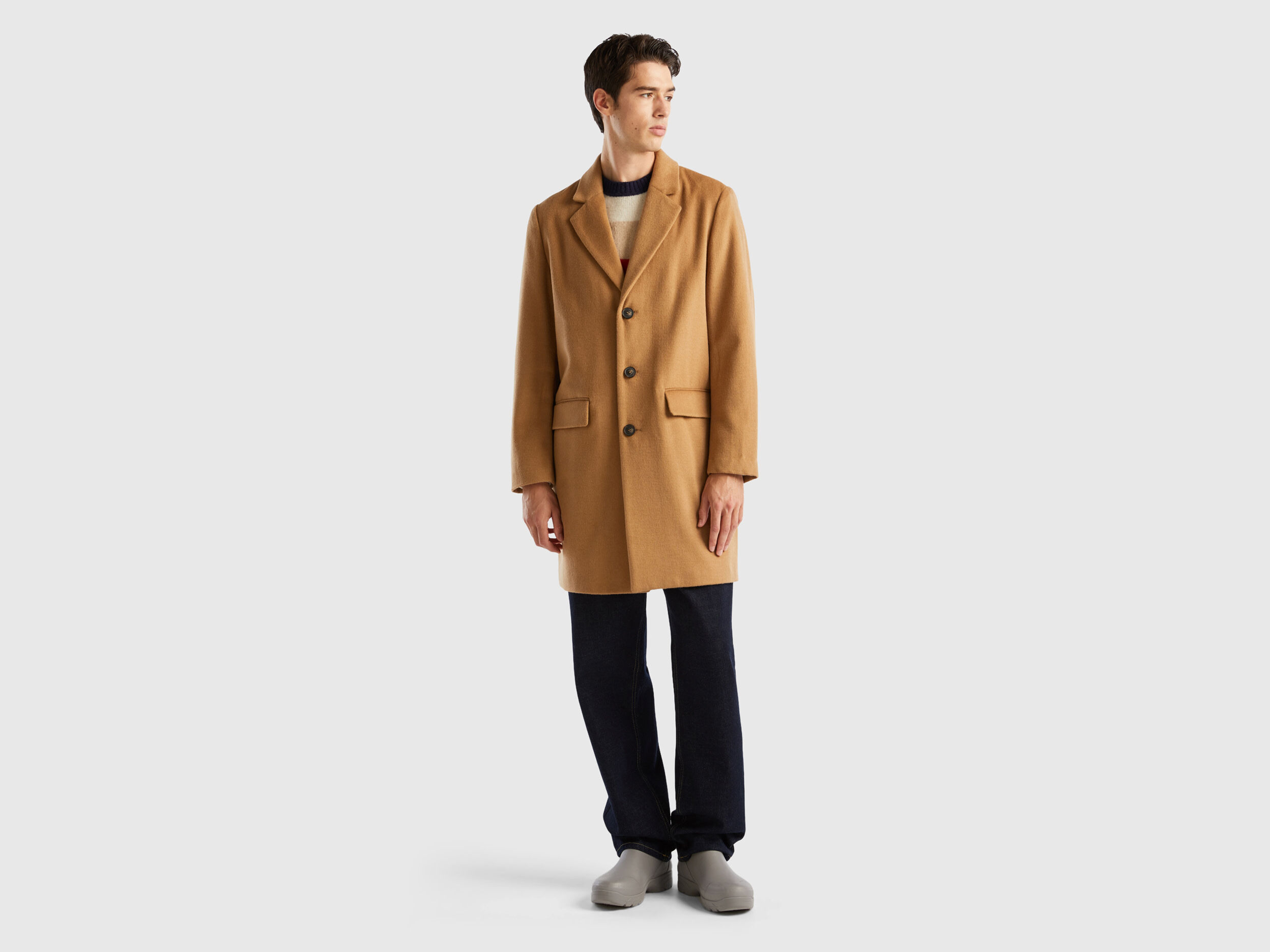 Wool lined cheap coat mens