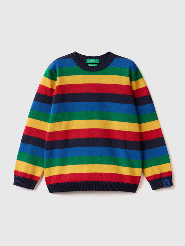 Striped tricot sweater Junior Boy