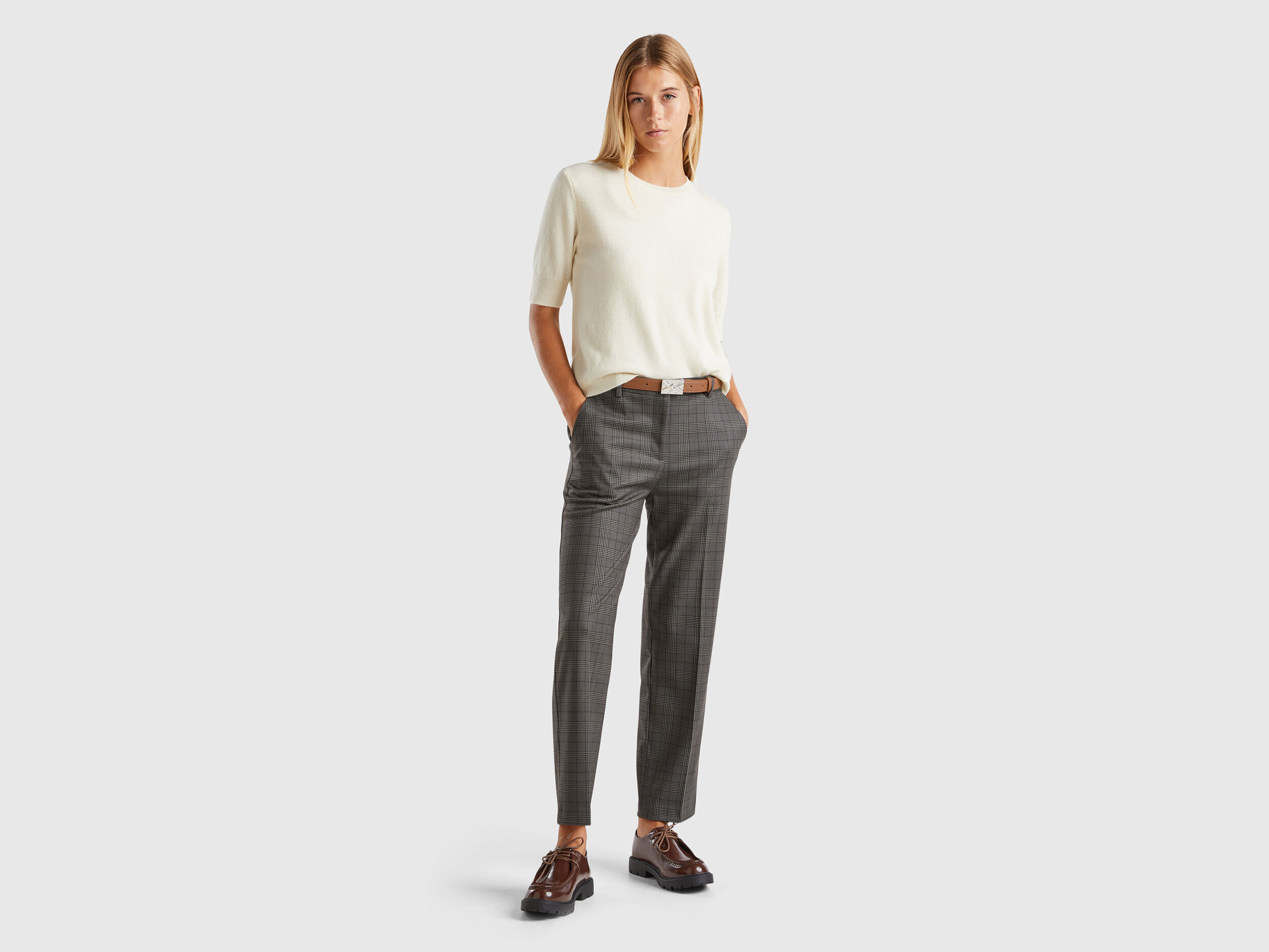 Regular fit trousers for ladies on sale