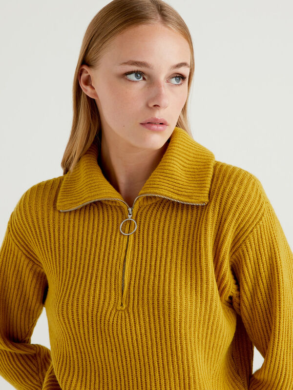 Sweater with zip opening Women