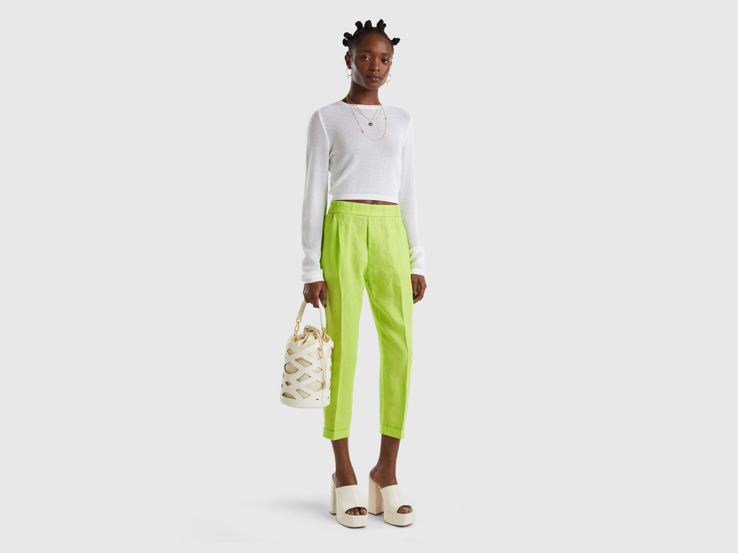 L'Academie Ailill Trouser in Lime Green | REVOLVE