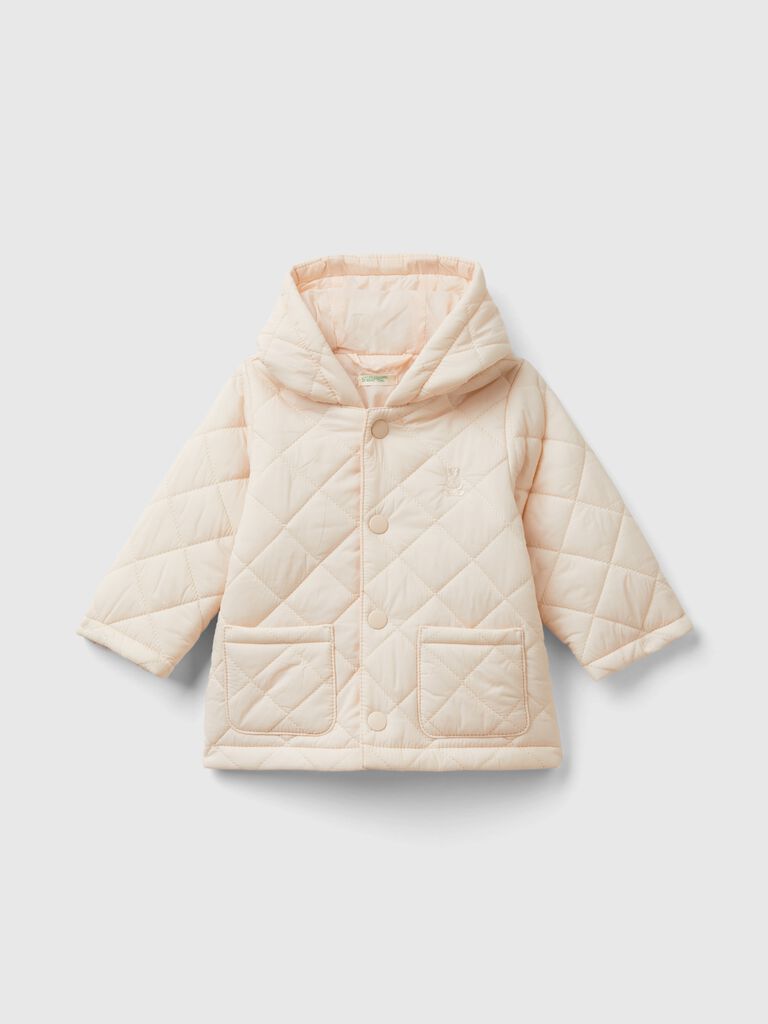 Benetton Quilted Jacket with Hood