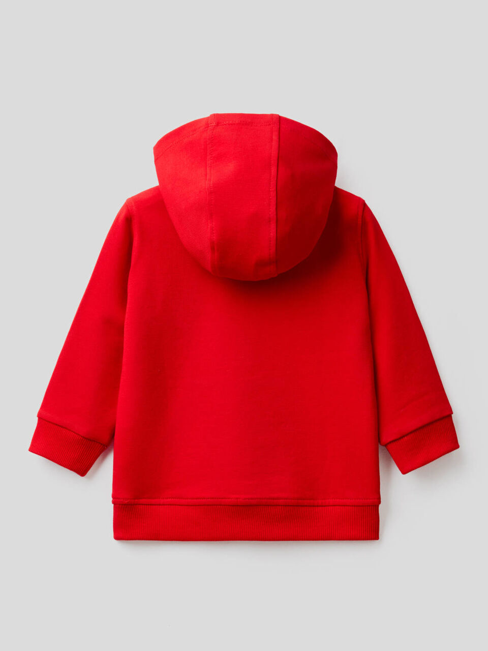 Sudadera de algodón orgánico elástico con capucha image number 2