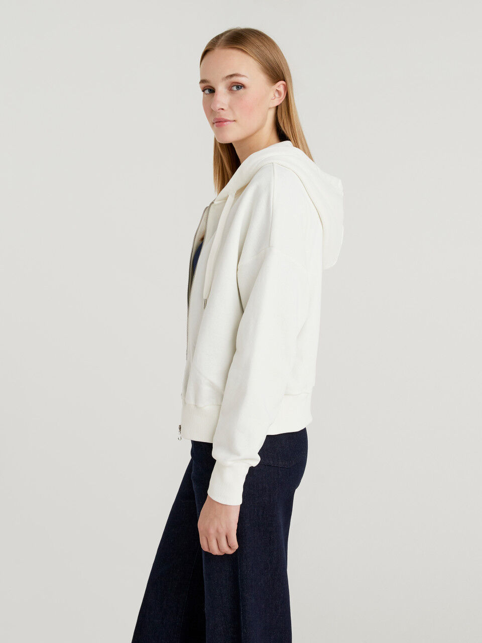 Benetton hoodie women's clearance