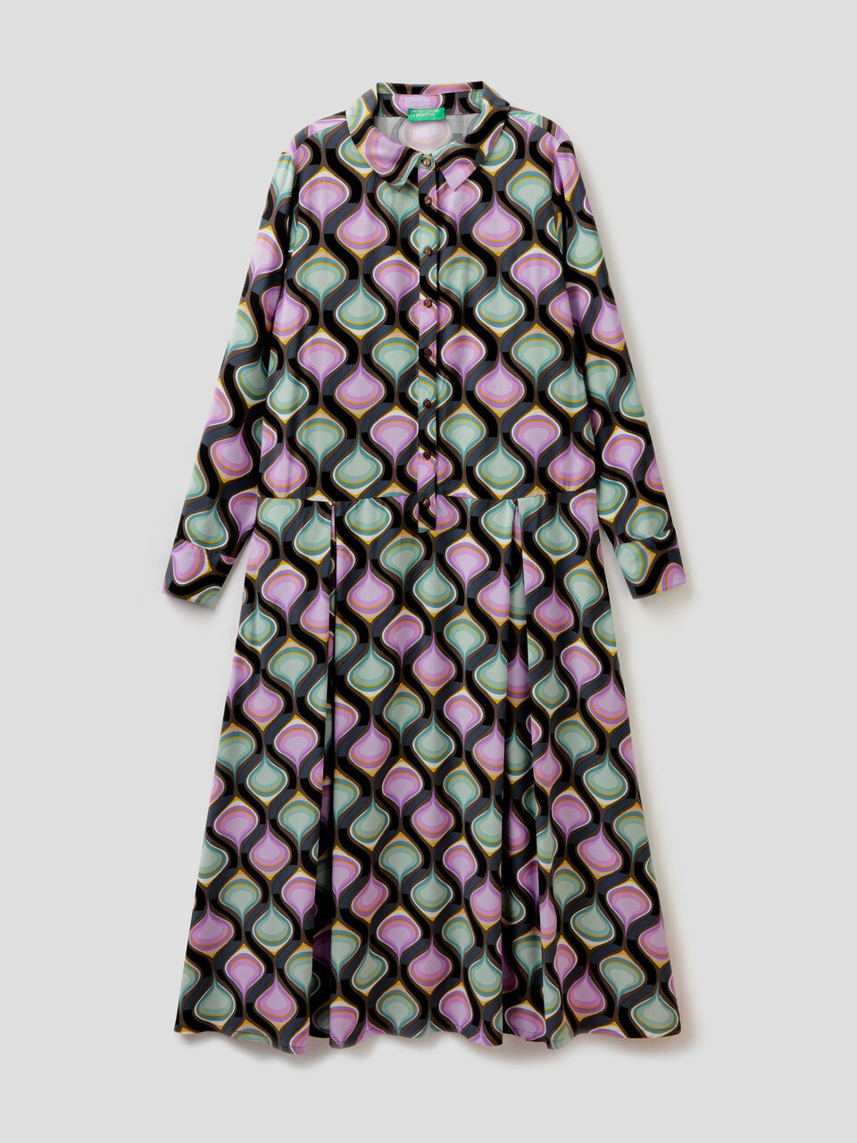 Vestido largo estampado image number 1