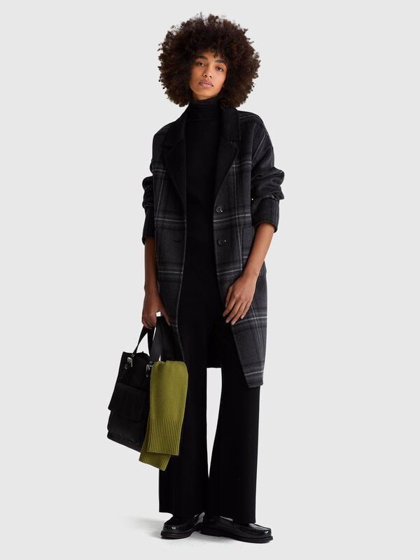 Pantalones palazzo en mezcla de viscosa Mujer