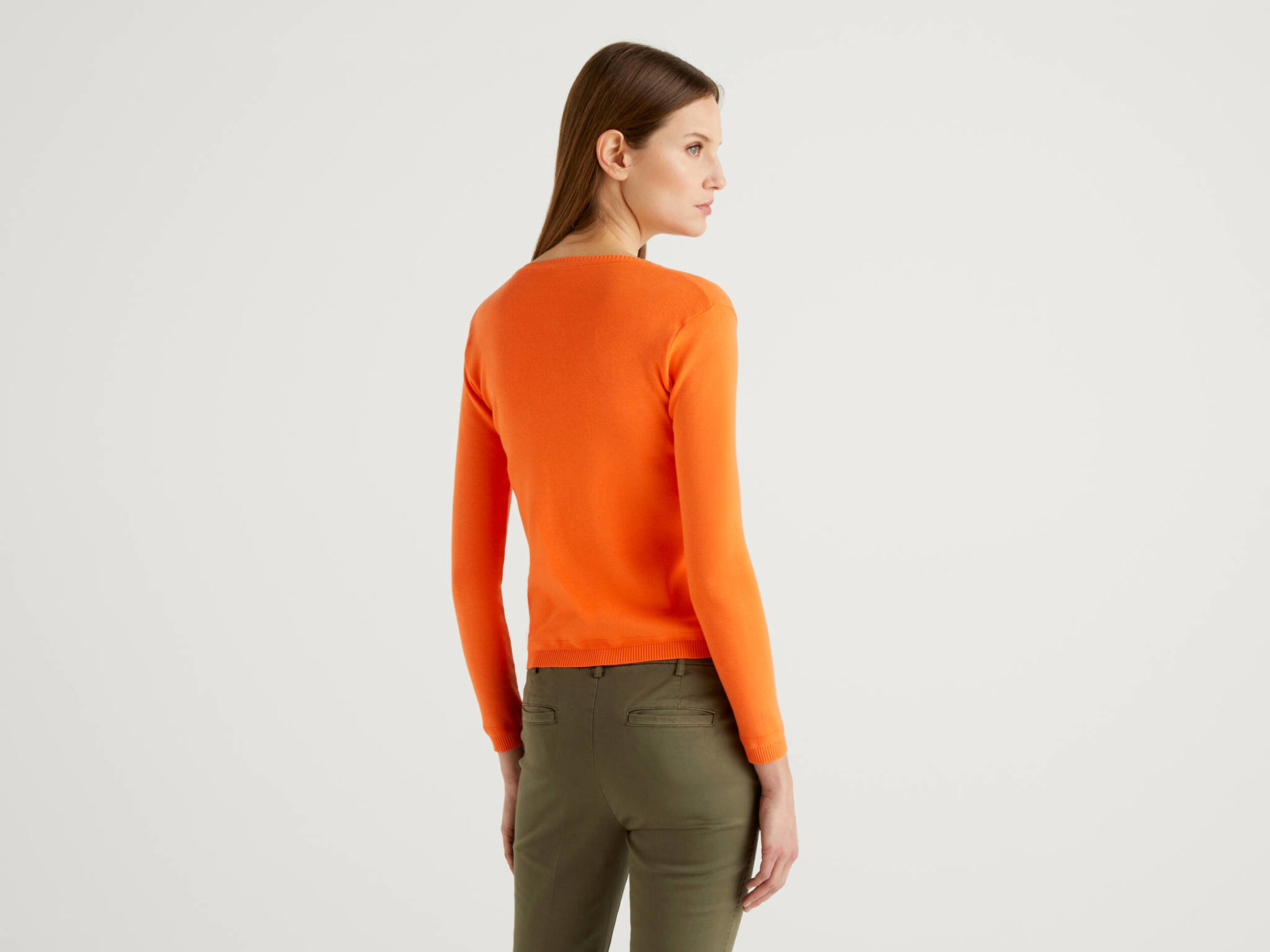 scoop neck cardigan