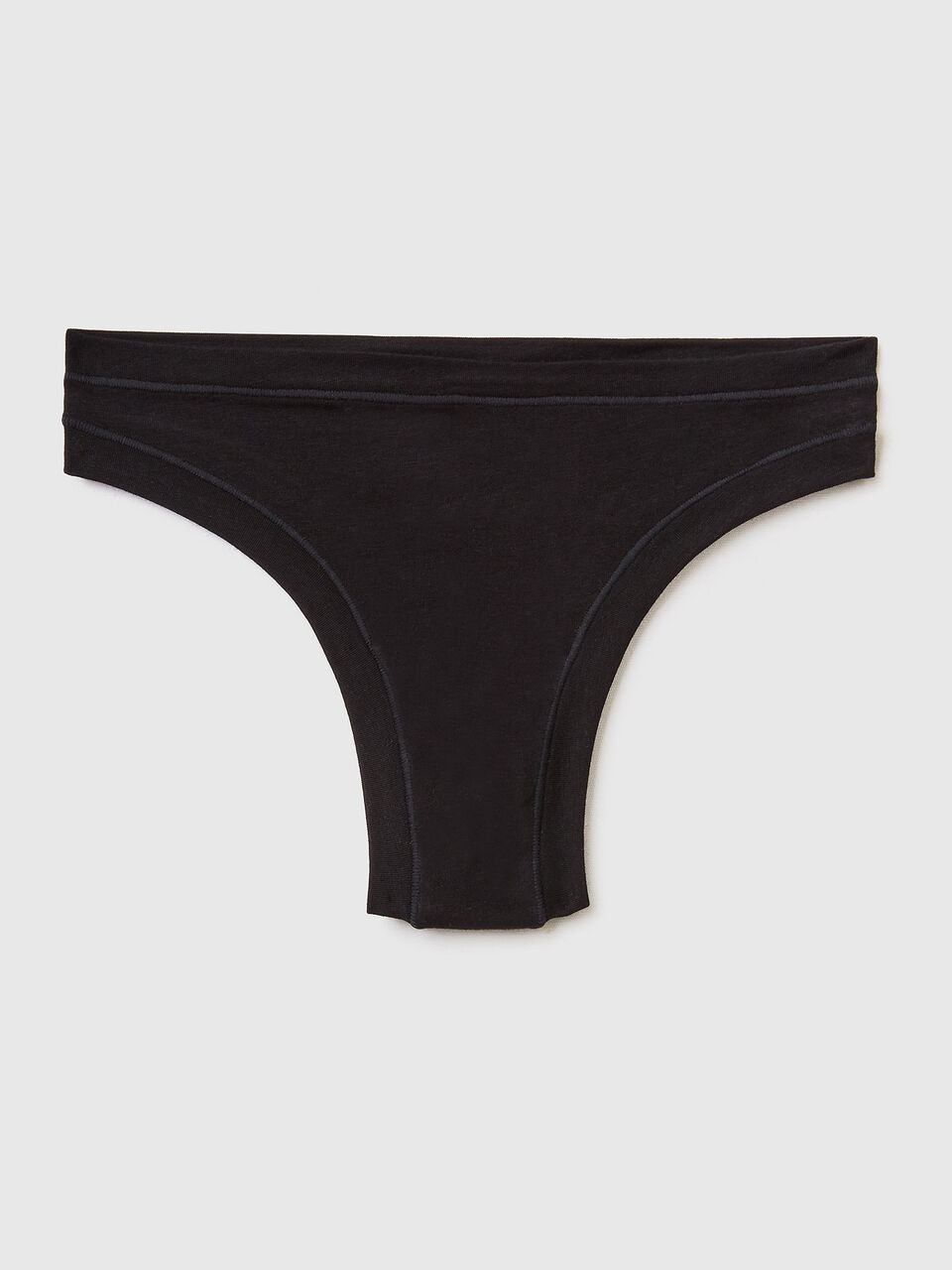 Pia Black Organic Cotton Brazilian Knickers, Women's underwear thongs &  Briefs