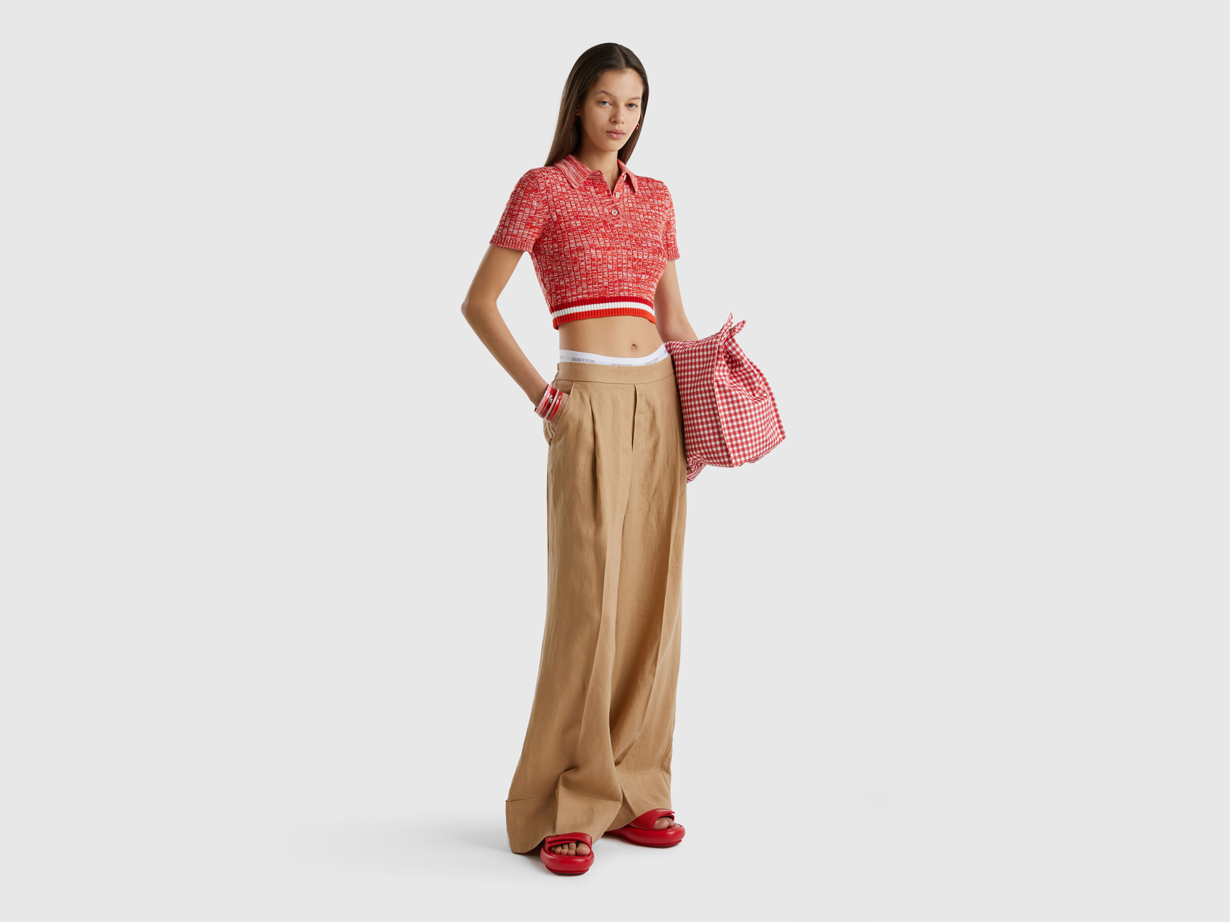 Benetton pantaloni clearance palazzo