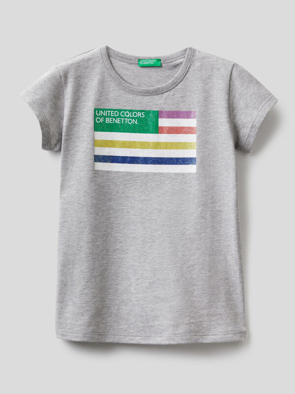 Camiseta de algodón orgánico con logotipo Niña