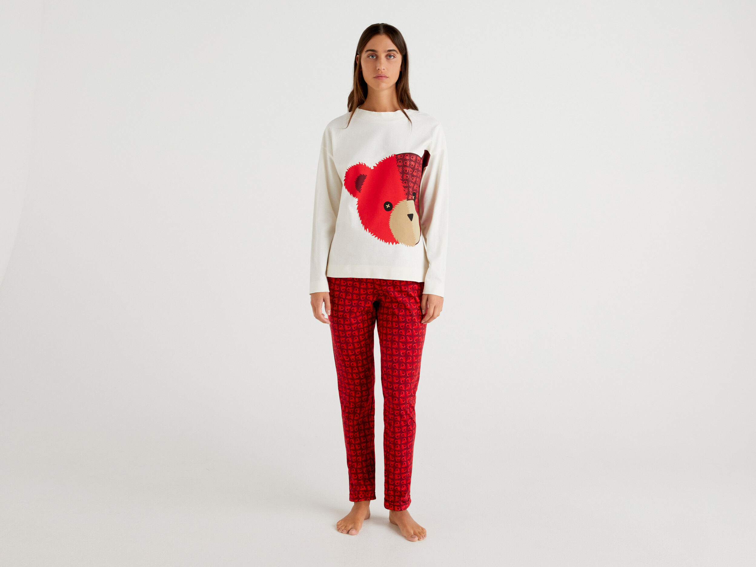 Red new arrivals teddy nightwear