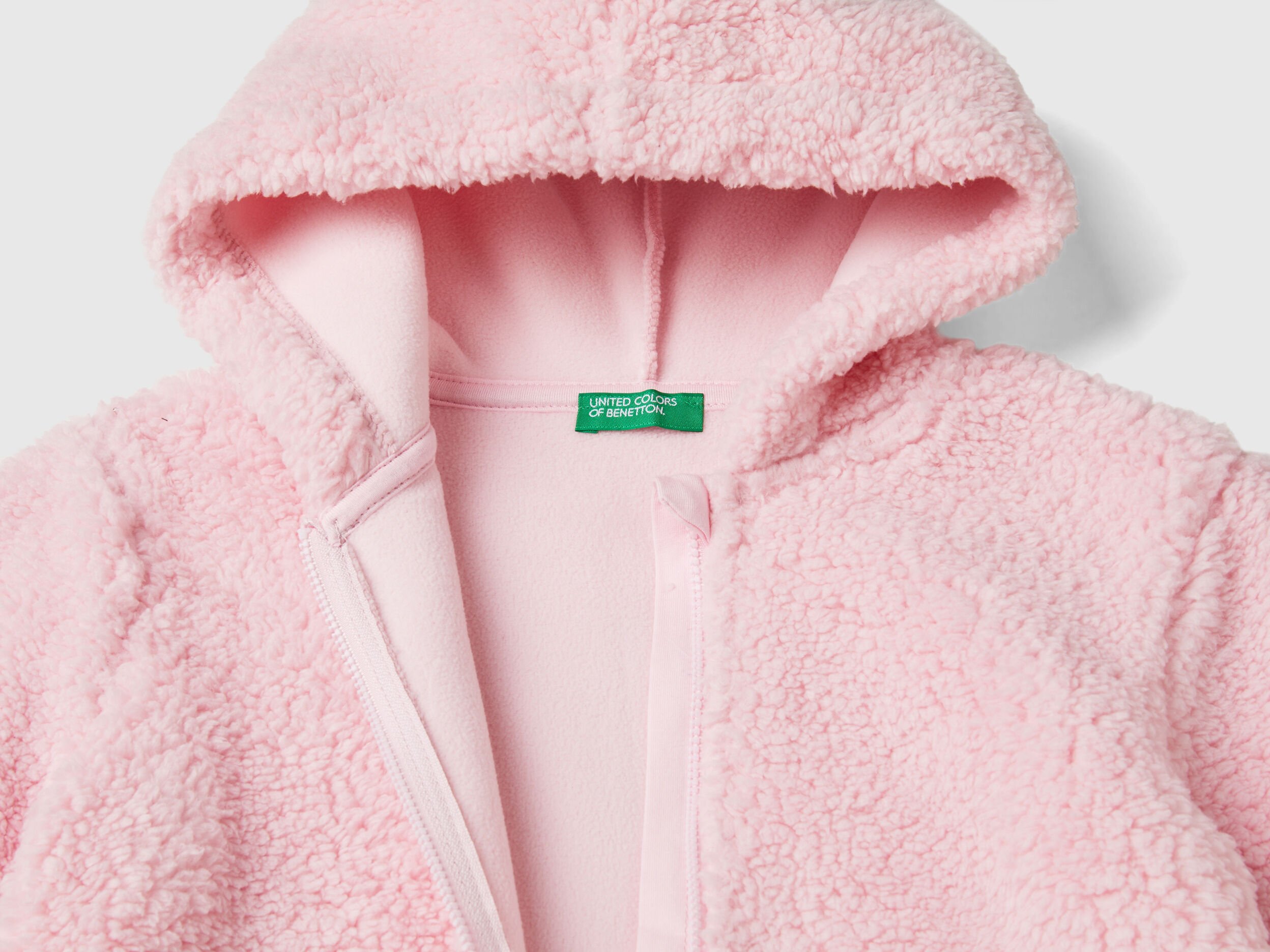 Pink teddy hoodie shop