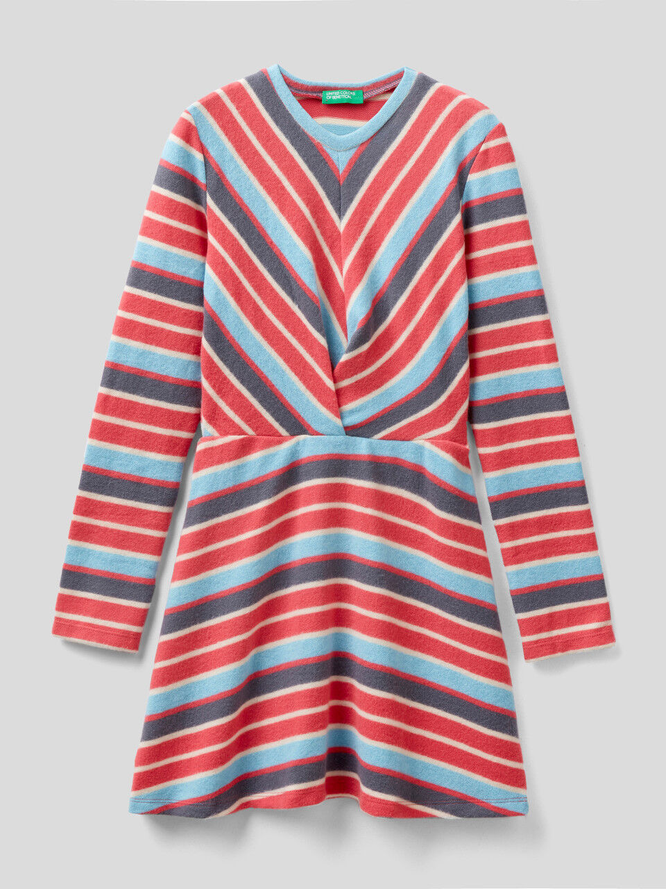 Warm striped dress