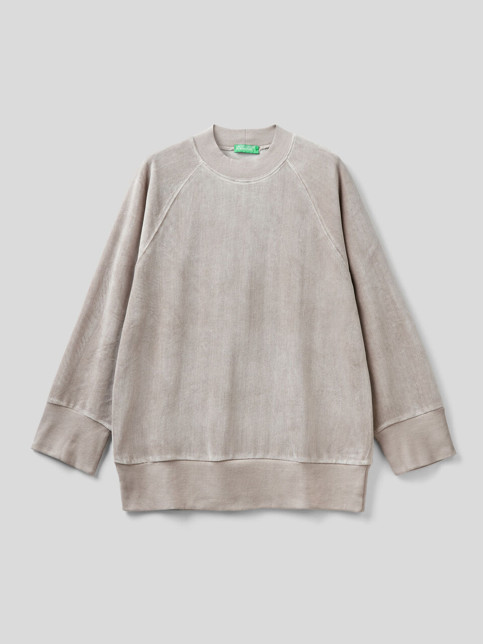 Oversized fit chenille sweatshirt image number 1