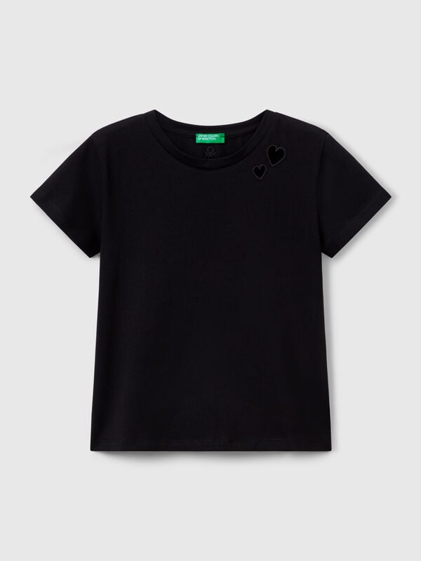 Camiseta con motivo recortado Niña