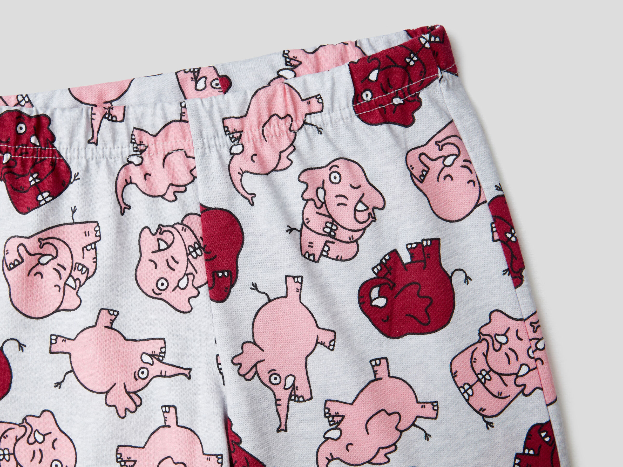 Pyjamas in warm cotton with print image number 2