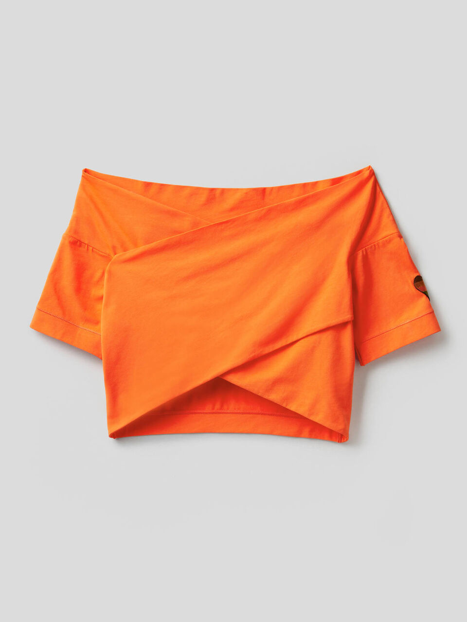 Stretch cotton cropped dress Women image number 1