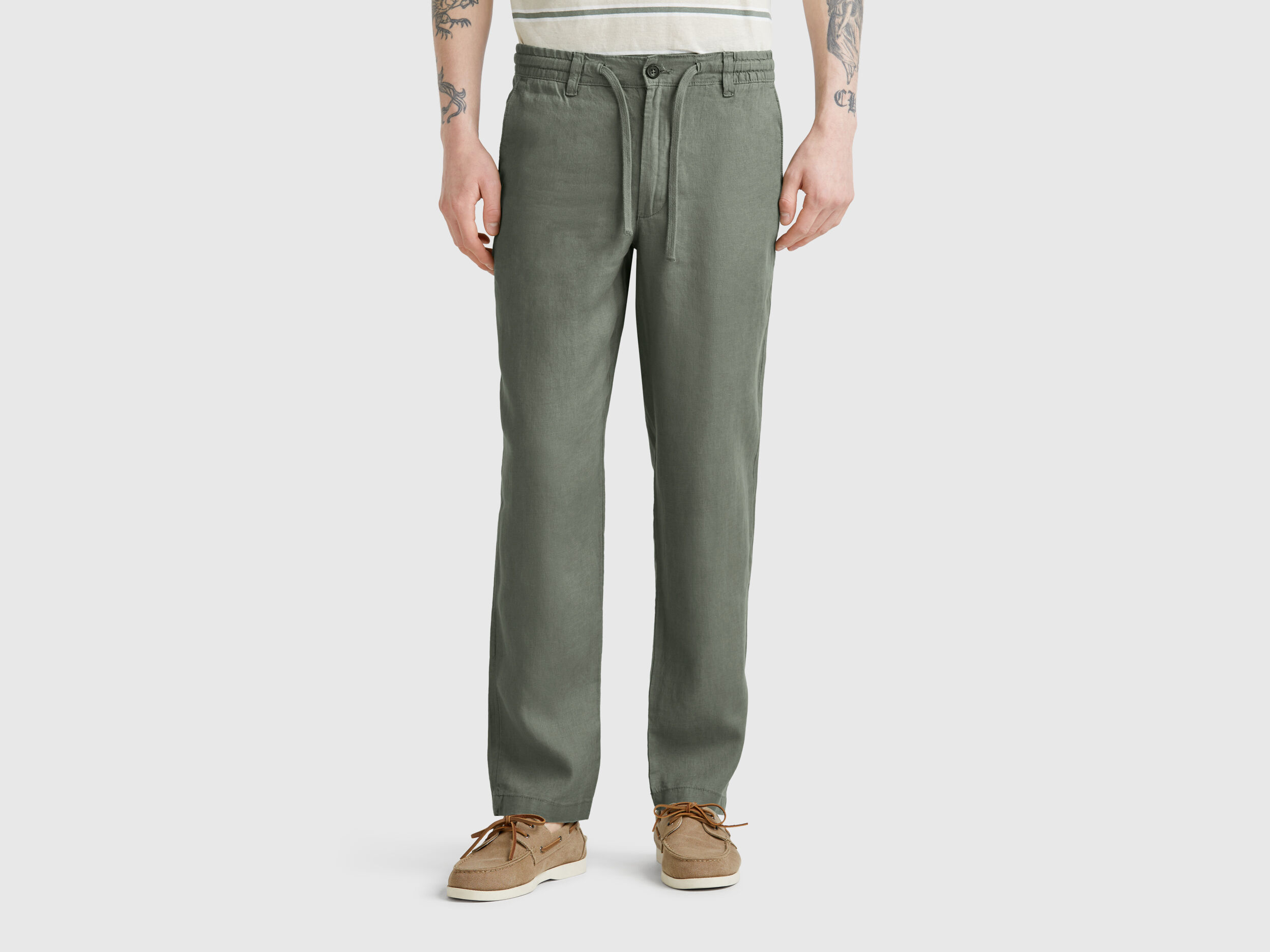 Men's Regular Fit Trousers New Collection | Benetton