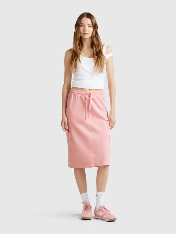 Sweat cargo skirt Women