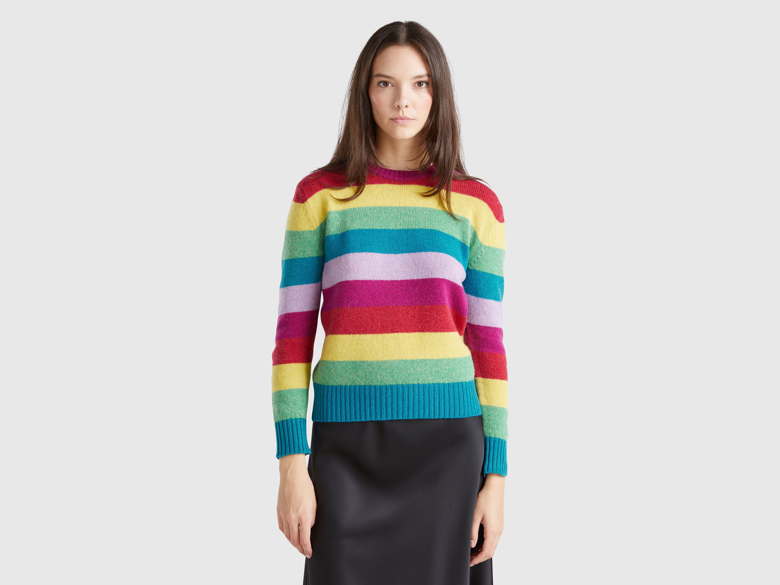 Vintage 50s 60s Campus Shetland Wool Knit Cardigan Sweater