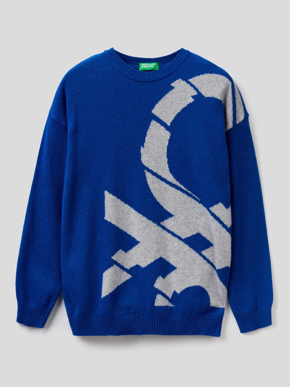 Sweater with logo inlay image number 1