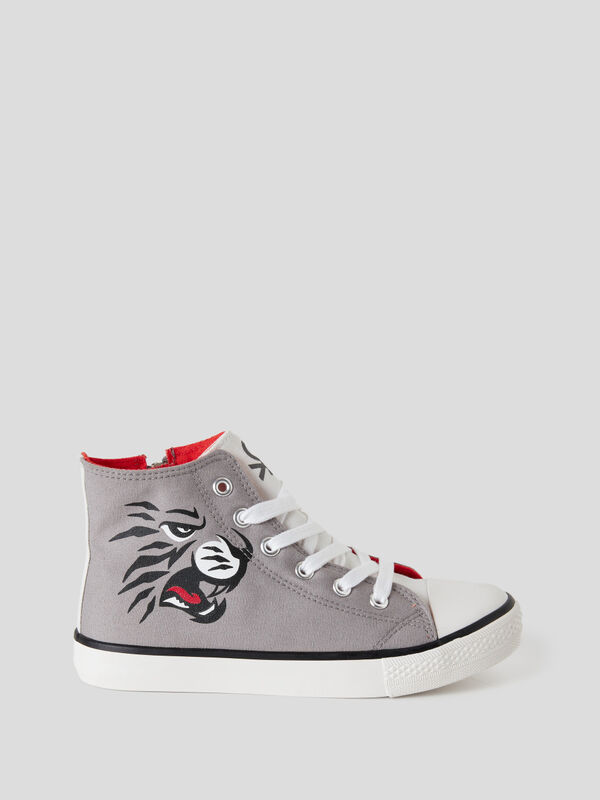 High-top sneakers with print Junior Boy
