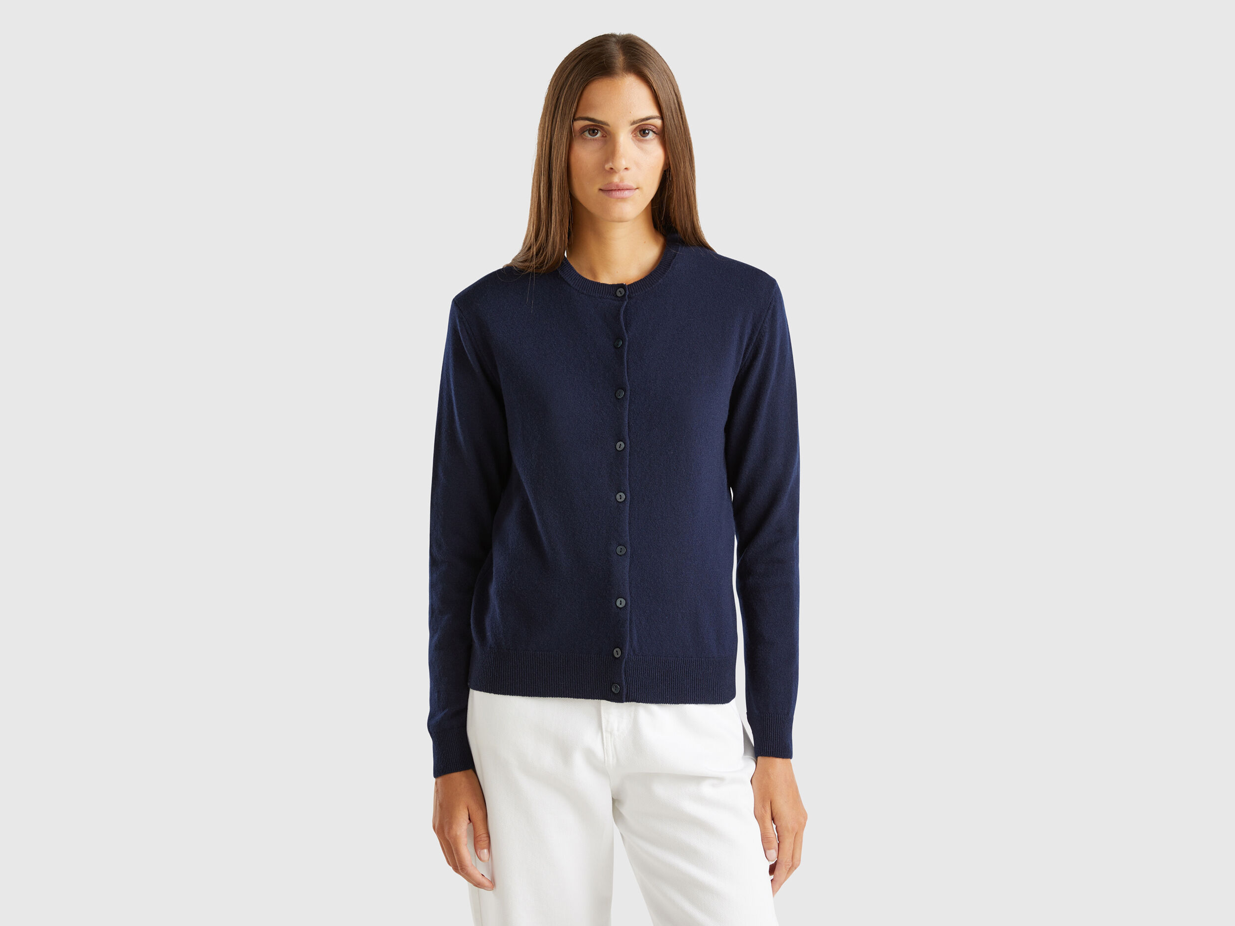 Dark navy blue cardigan top
