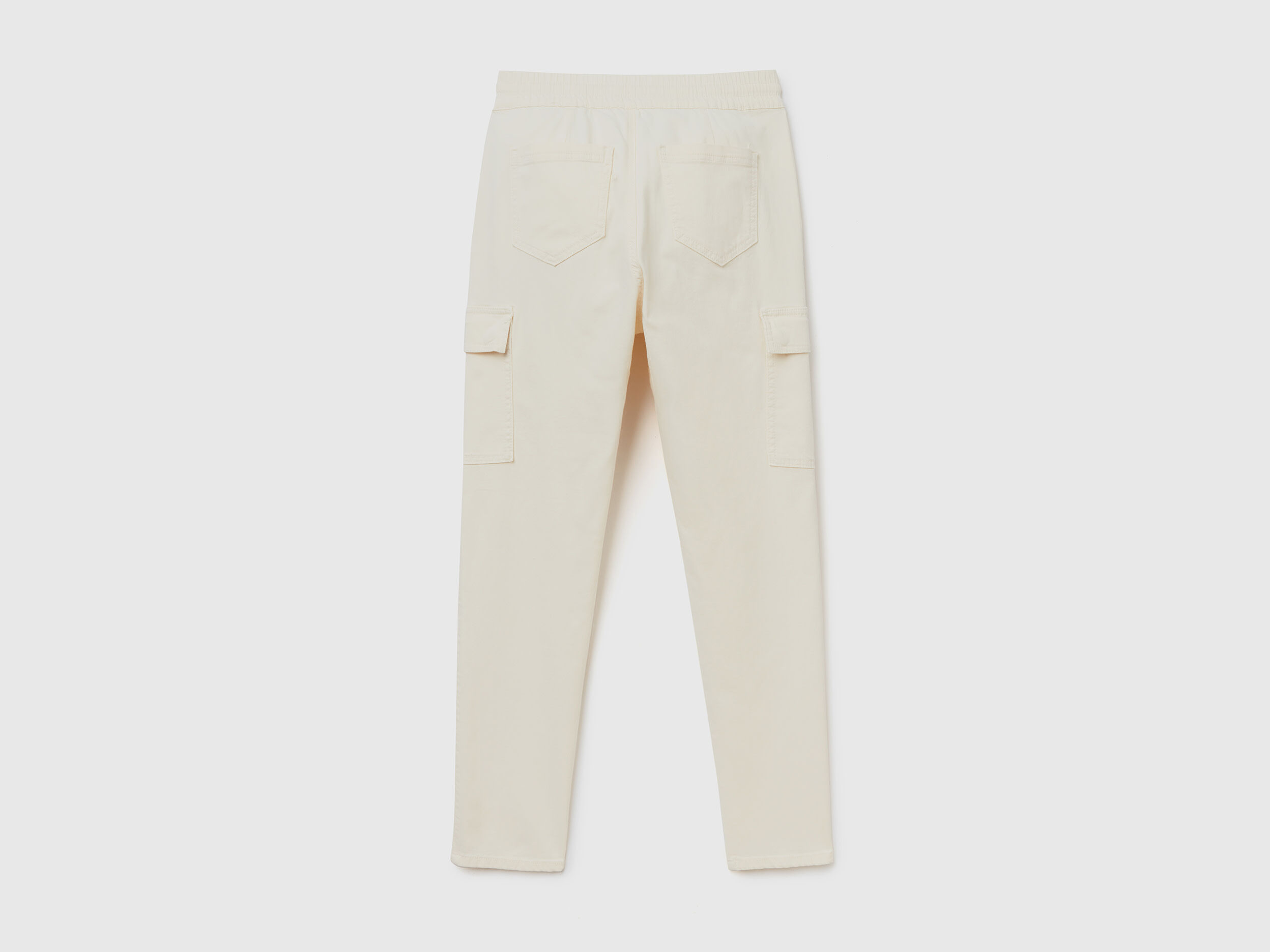 Denim cargo trousers - Cream - Ladies | H&M US