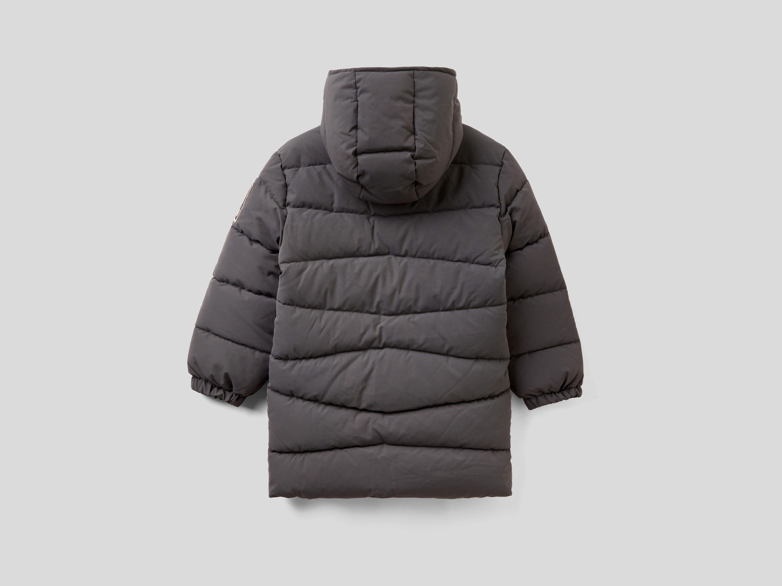 Benetton longline duvet sale jacket with hood
