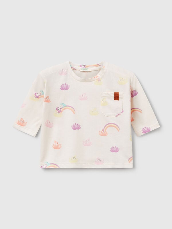 Camiseta con estampado de arco iris Recién nacidos